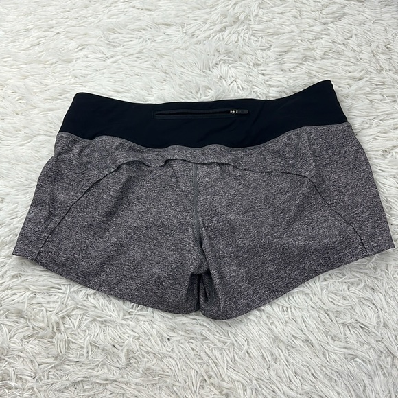 Lululemon Run Times Short II *4" Heather Lux Multi Black / Black - Picture 5 of 7